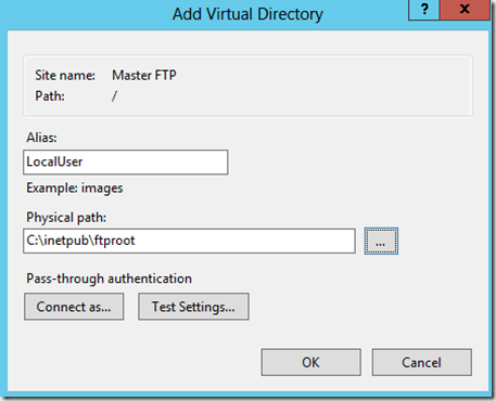 Add Virtual Directory